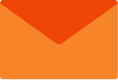 Direct Mail icon of a sealed orange envelope