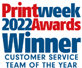 Customer Service Team of The Year PrintWeek 2022 Award Winner Logo
